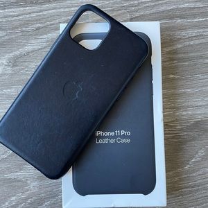 Apple iPhone 11 Pro Leather Case - Midnight Blue